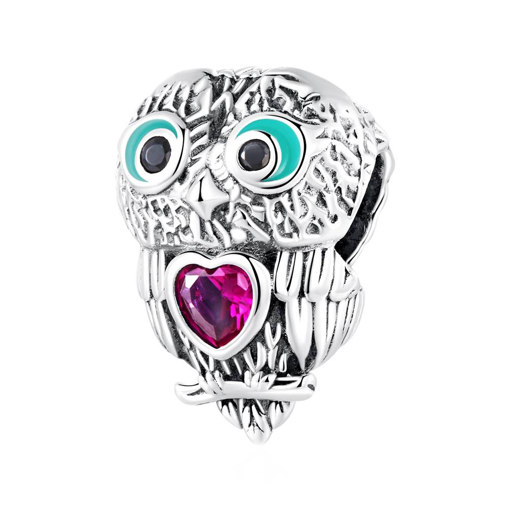 Talisman din Argint Cute Owl