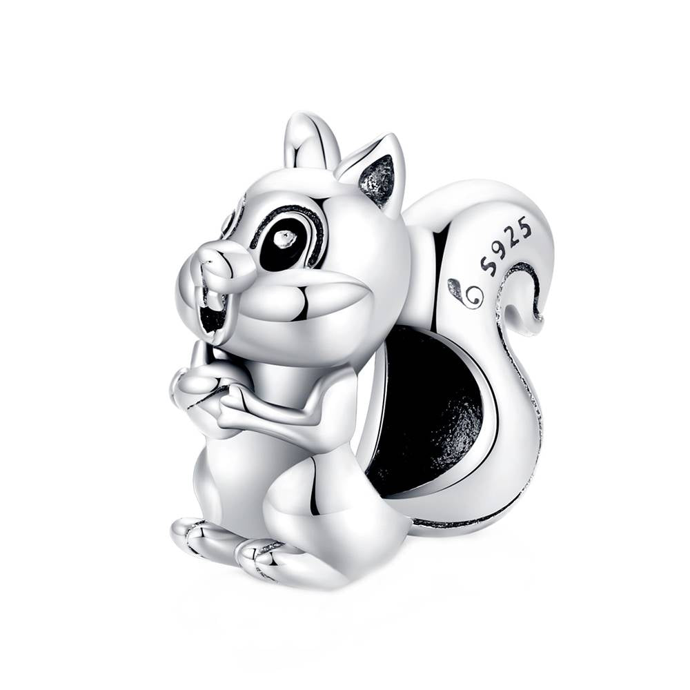 Talisman din Argint Cute Squirrel