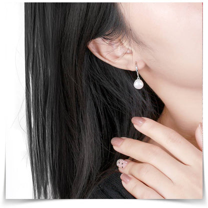 Cercei din Argint Simple Pearls