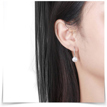 Cercei din Argint Simple Pearls