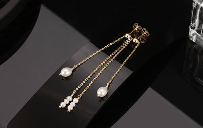 Cercei din Argint Tiny Pearl Baroque