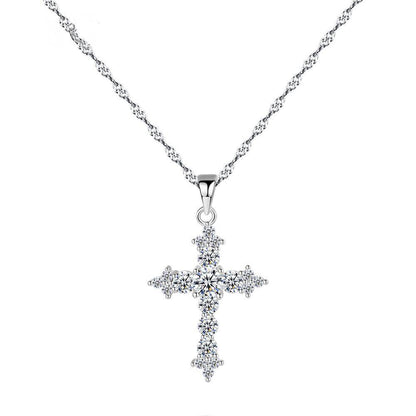 Colier din Argint Diamond Cross