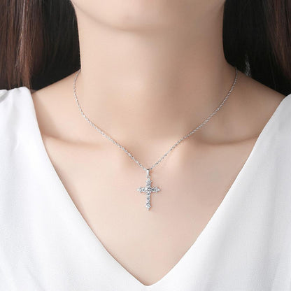 Colier din Argint Diamond Cross
