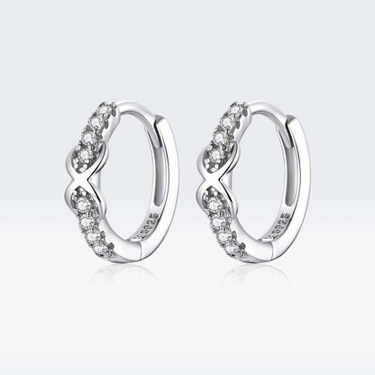 Cercei din Argint Infinity Crystals