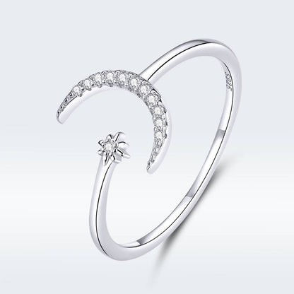 Inel reglabil din Argint Over The Moon