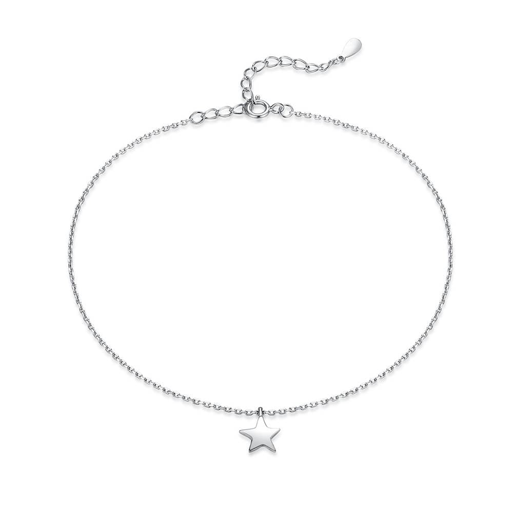 Bratara de picior din Argint Pentagram