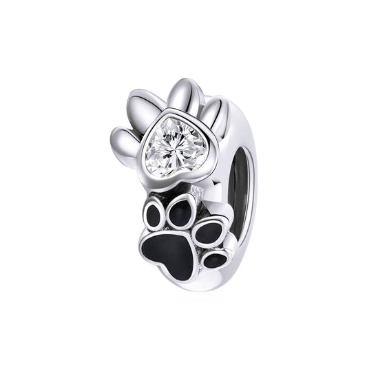 Talisman din Argint Pets Paw Prints