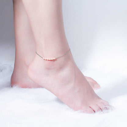 Bratara de picior din Argint Jane Pearls