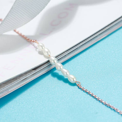 Bratara de picior din Argint Jane Pearls