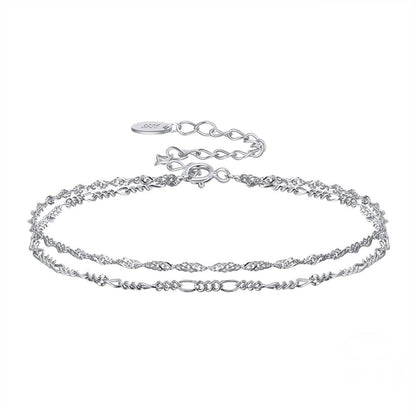Bratara dubla din Argint Alice Silver