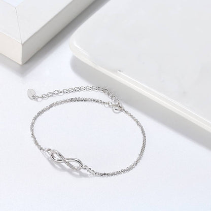 Bratara dubla din Argint Double Layer Infinity