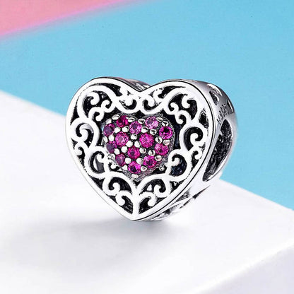 Talisman din Argint Heart on Fire