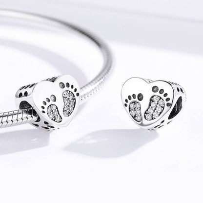 Talisman din Argint Kids Footprints