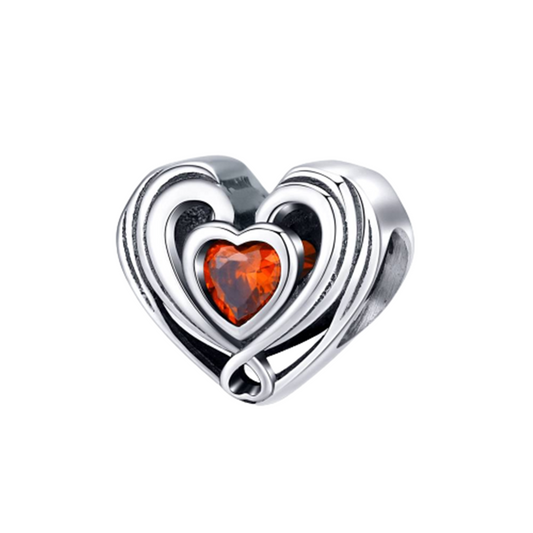 Talisman din Argint Heart in Heart