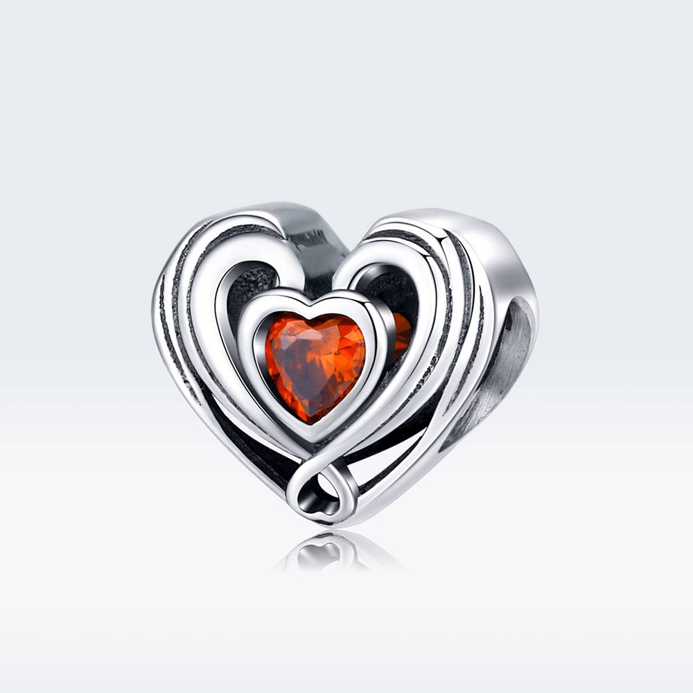 Talisman din Argint Heart in Heart