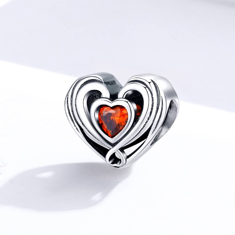 Talisman din Argint Heart in Heart