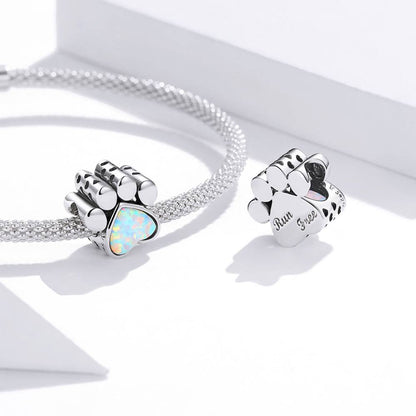 Talisman din Argint Cute Dog Paw