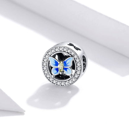 Talisman din Argint Colourful Butterfly