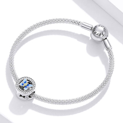 Talisman din Argint Colourful Butterfly