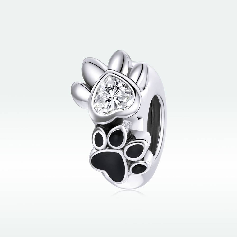 Talisman din Argint Pets Paw Prints