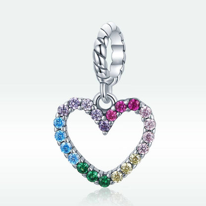 Talisman din Argint Cute Rainbow Love