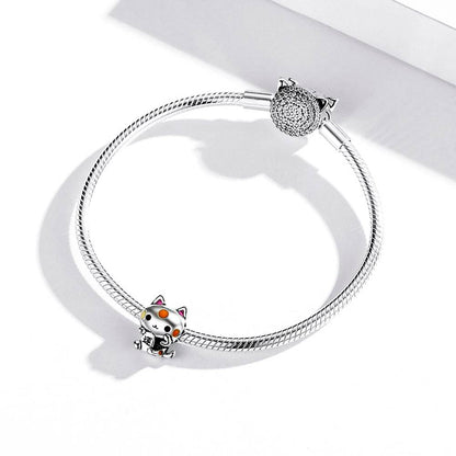 Talisman din Argint Auspicious Cat