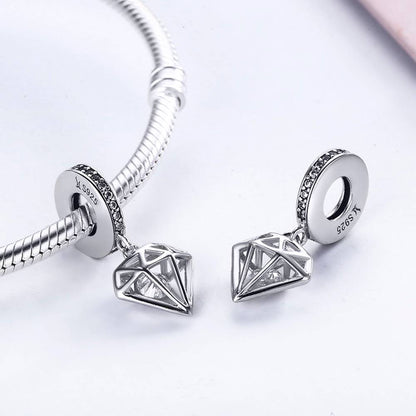 Talisman din Argint Geometric Diamond