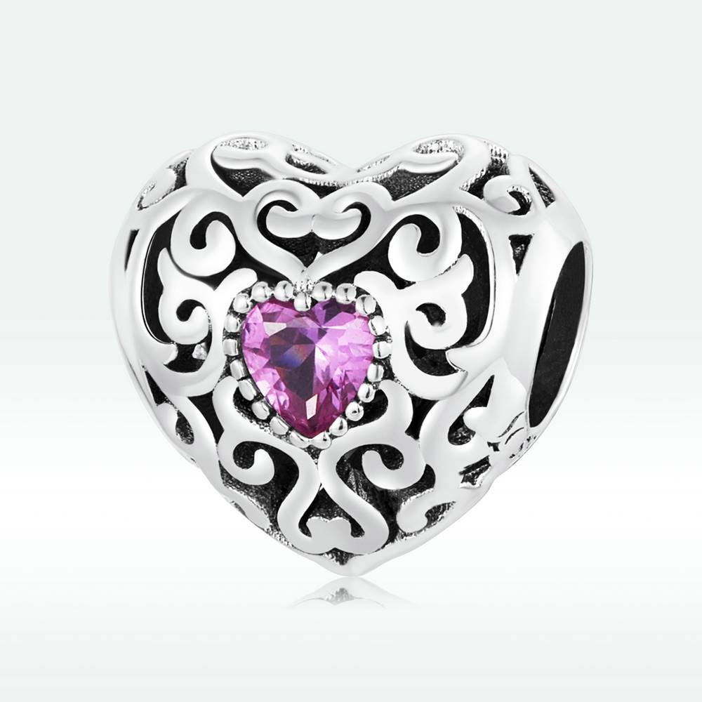 Talisman din Argint Pattern Heart