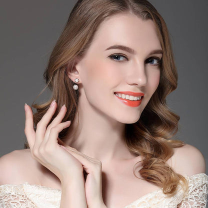 Cercei din Argint Graceful Pearl