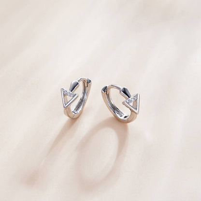 Cercei din Argint Triangular