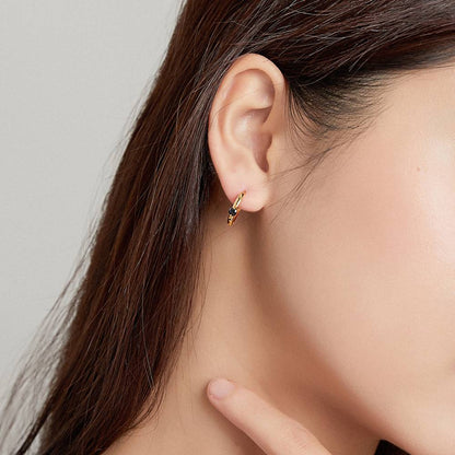 Cercei din Argint Nemesis Gold