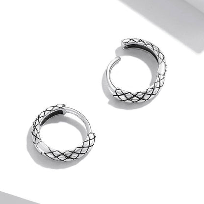 Cercei din Argint Snake Ear Buckles