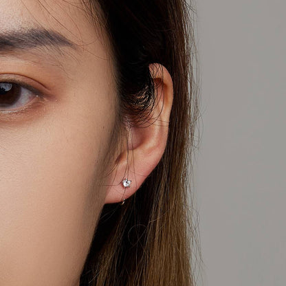 Cercei din Argint Sparkling Diamond