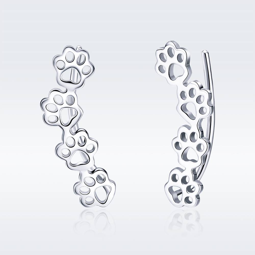 Cercei din Argint Cute Pet Paws