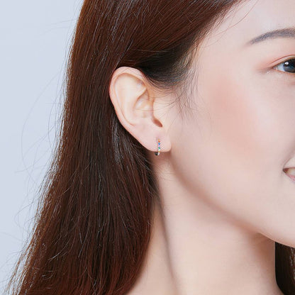 Cercei din Argint Round Zircon