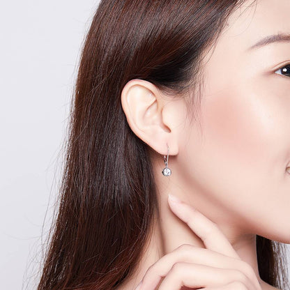 Cercei din Argint Spacer Bead