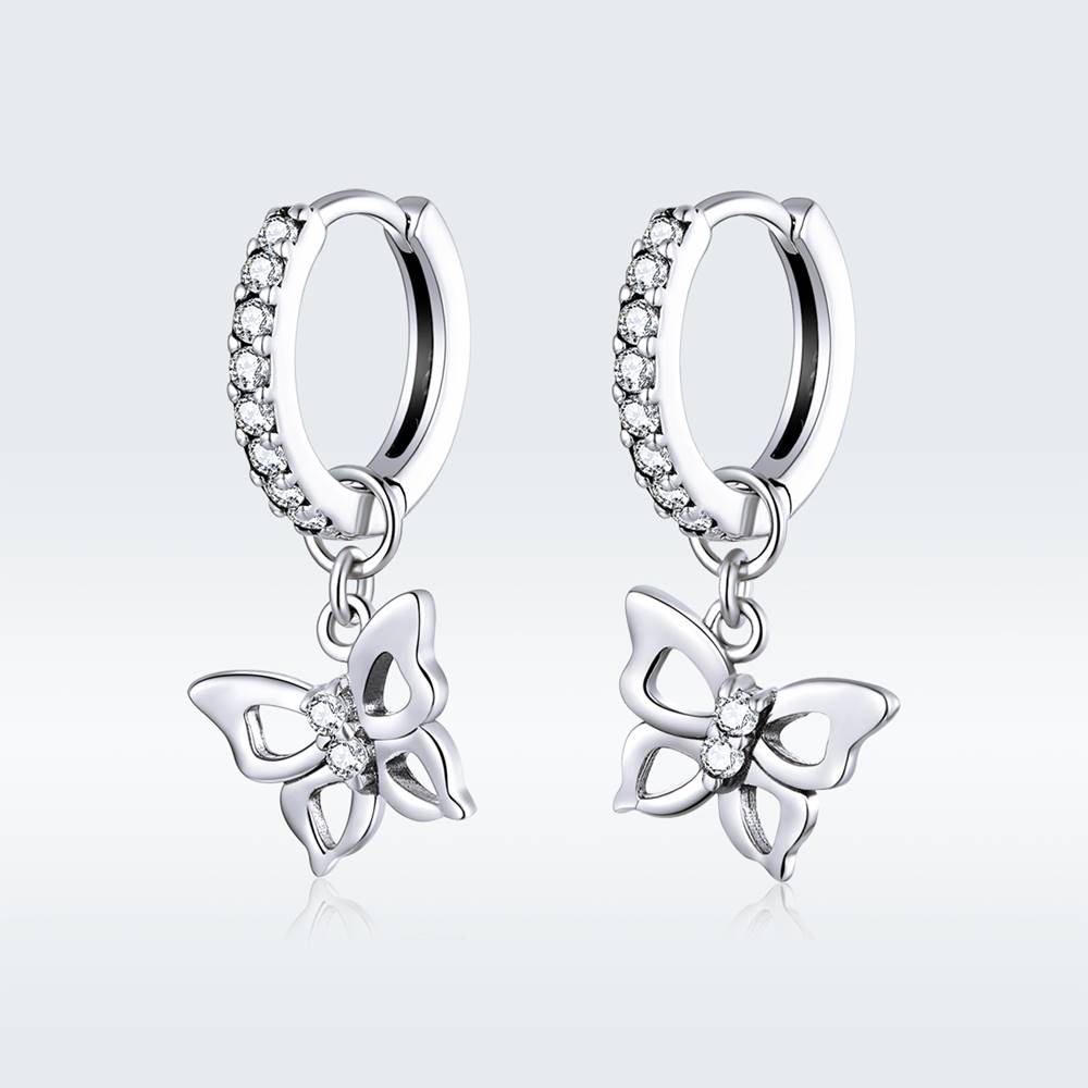 Cercei din Argint Butterfly Ear Buckle