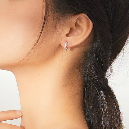 Cercei din Argint Infinity Crystals