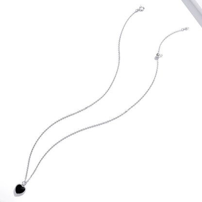 Colier din Argint Black Heart