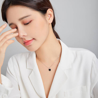 Colier din Argint Black Heart