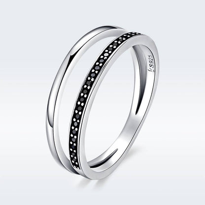 Inel dublu din Argint Matching Love