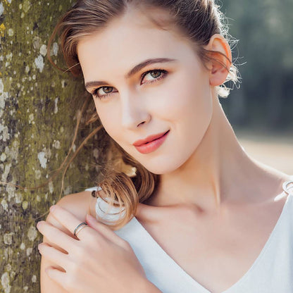 Inel dublu din Argint Matching Love