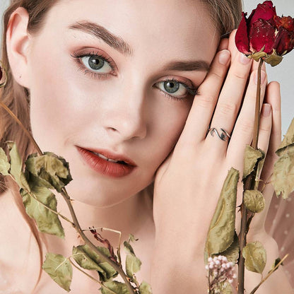 Inel reglabil din Argint Sticky Cat