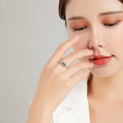 Inel din Argint Sparkling Hexagon