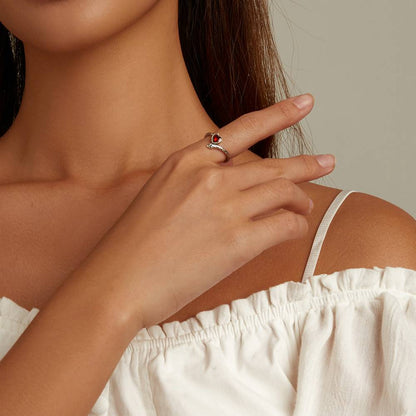 Inel din Argint Retro Snake Love