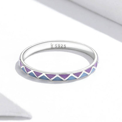 Inel din Argint Simple Contrast