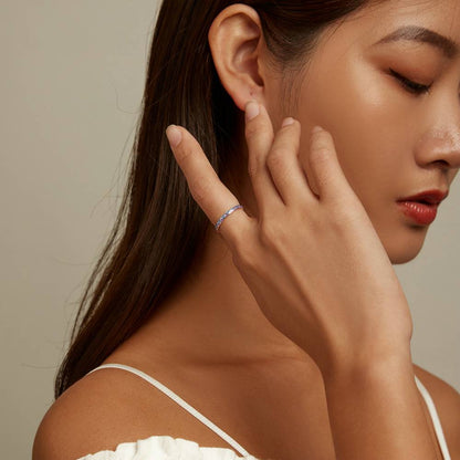 Inel din Argint Simple Contrast