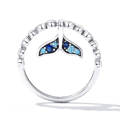 Inel din Argint Fishtail Bubbles