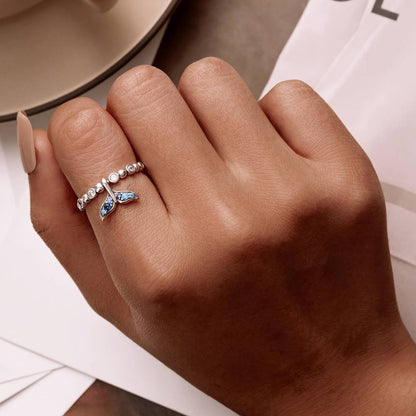 Inel din Argint Fishtail Bubbles