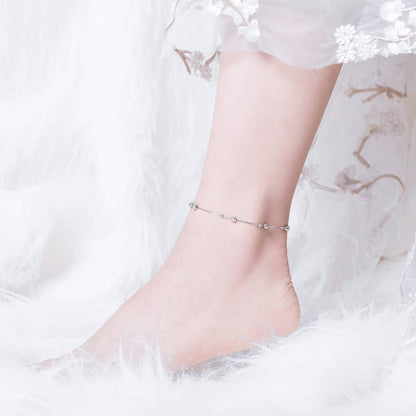 Bratara de picior din Argint cu bilute Friendship